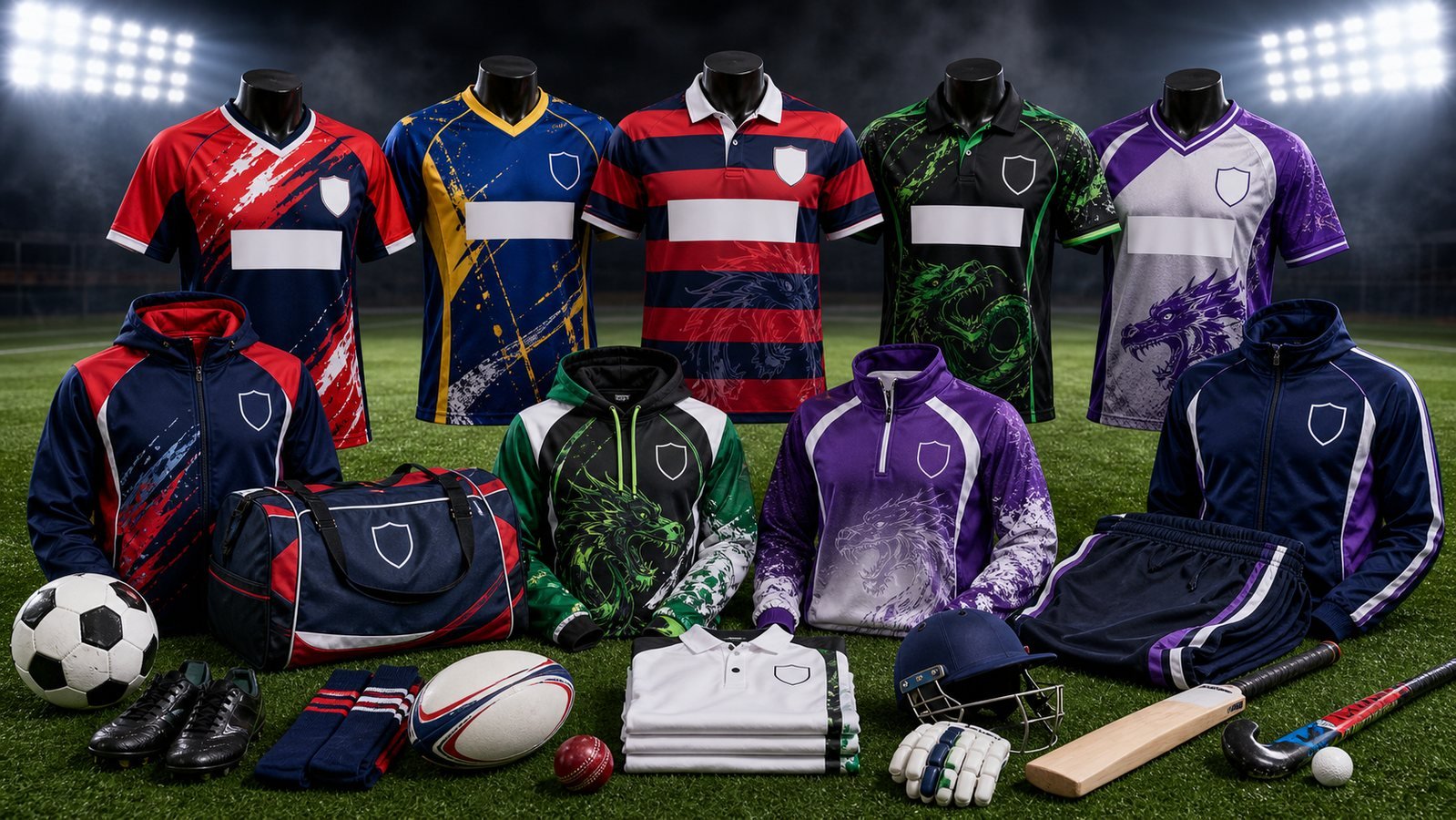 Sports club custom uniforms