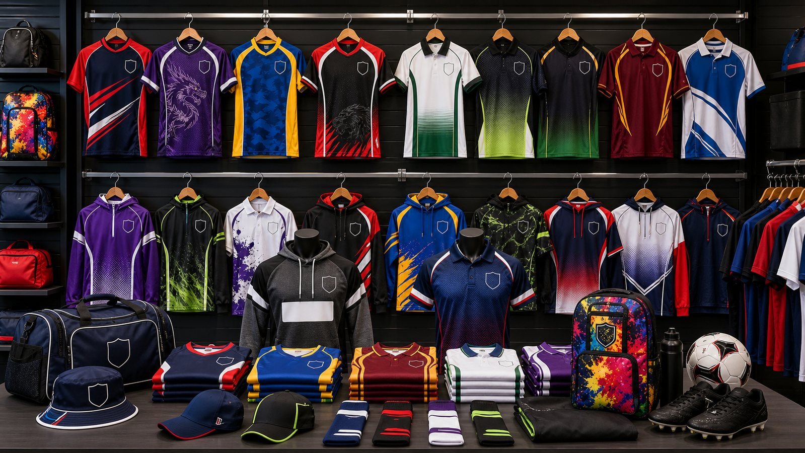 Custom sportswear for team shops