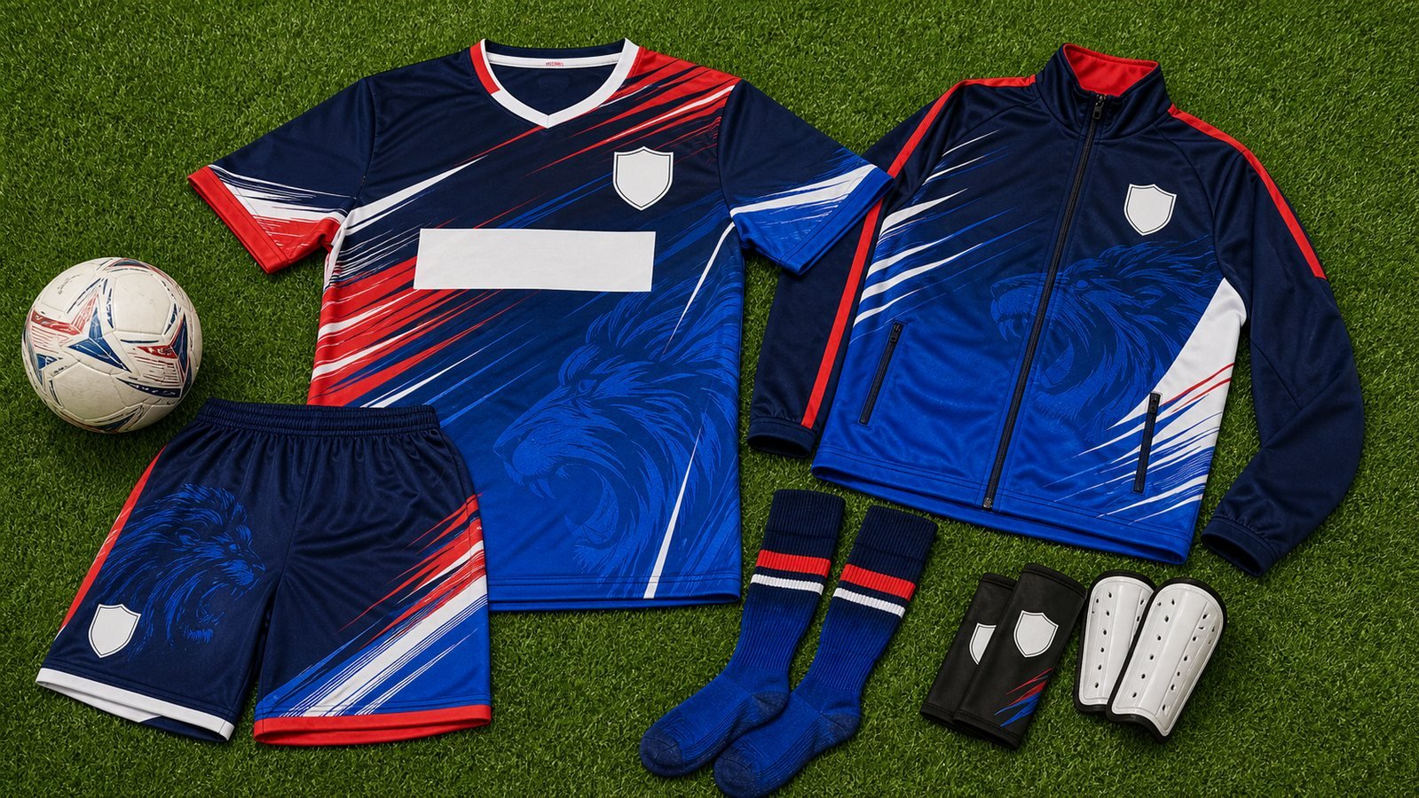 Sublimated football and soccer kits